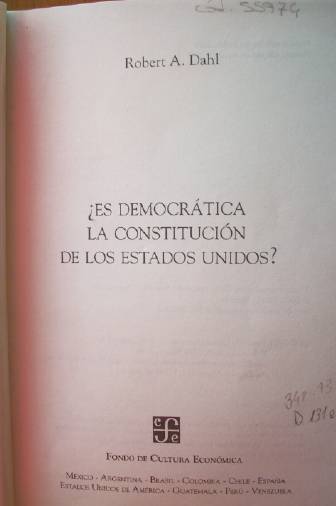 ¿Es democrática la Constitución de los Estados Unidos?