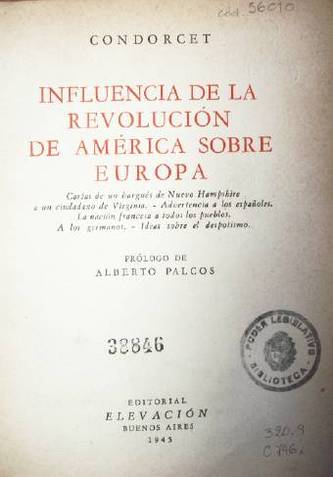 Influencia de la revolución de América sobre Europa