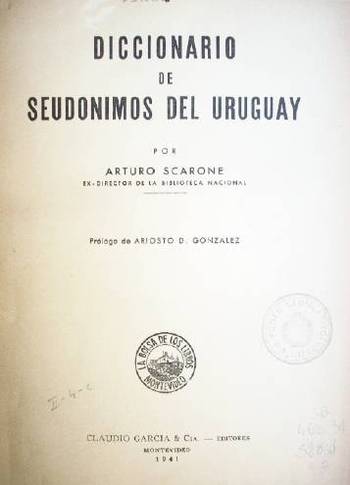 Diccionario de seudónimos del Uruguay