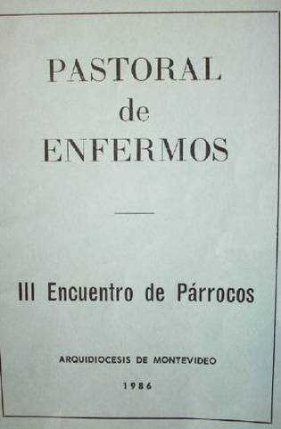 Pastoral de enfermos