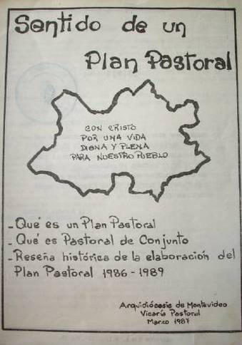 Sentido de un Plan Pastoral