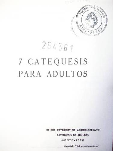 7 catequesis para adultos