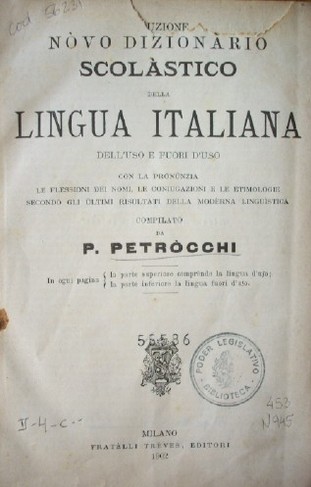 Novo dizionario scolástico della lingua italiana