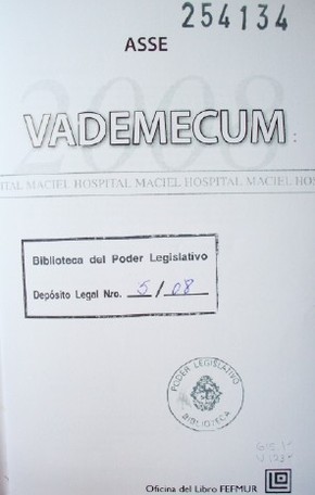 Vademecum 2008 : Hospital Maciel