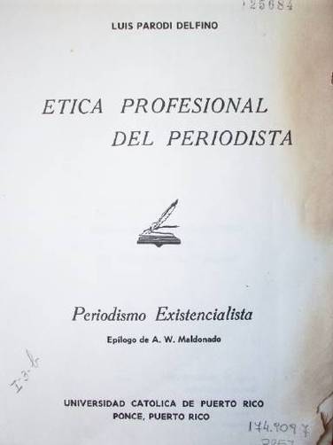 Etica profesional del periodista