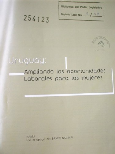 Uruguay : ampliando las oportunidades laborales para las mujeres