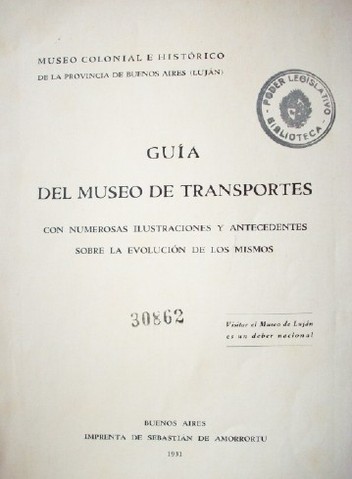 Guía del Museo de transportes