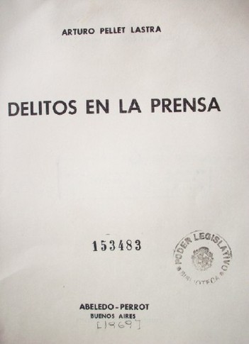 Delitos en la prensa