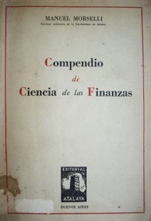 Compendio de ciencia de las finanzas