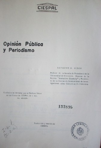 Opinión pública y periodismo