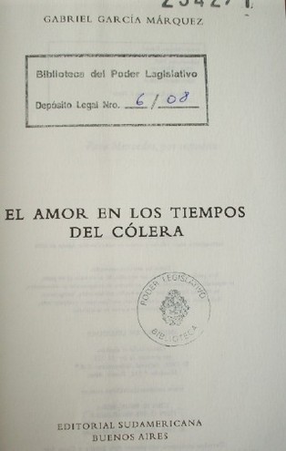 El amor en los tiempos del cólera