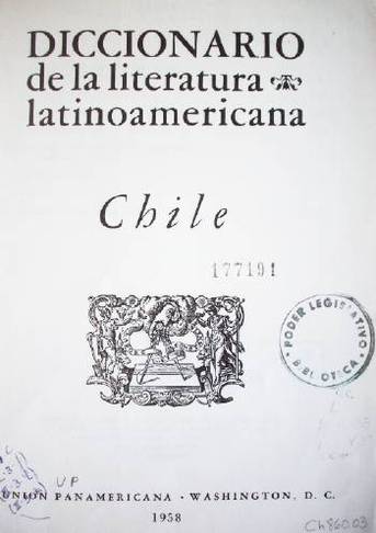 Diccionario de la literatura latinoamericana : Chile