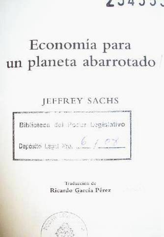 Economía para un planeta abarrotado