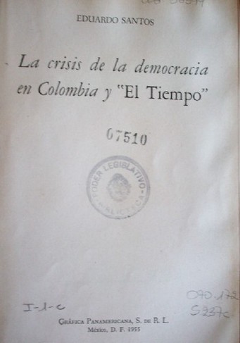 La crisis de la democracia en Colombia y "El Tiempo"