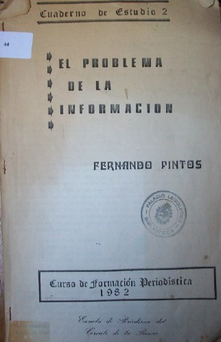 El problema de la información