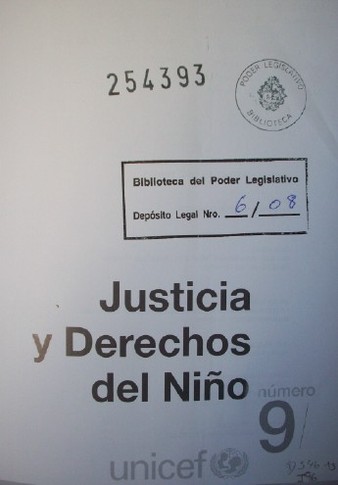 Justicia y derechos del niño número 9