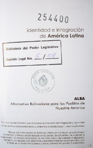 Identidad e integración de América Latina