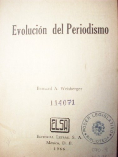 Evolución del periodismo