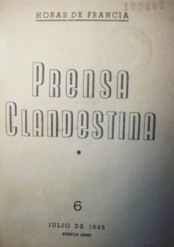 Horas de Francia : Prensa clandestina