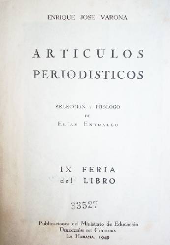 Artículos periodísticos