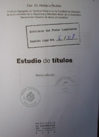 Estudio de títulos