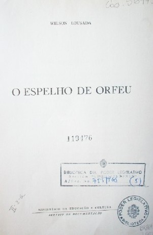 O espelho de Orfeu