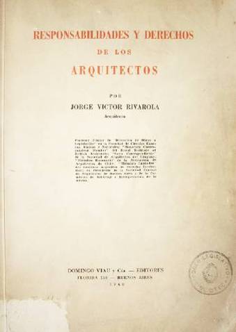 Responsabilidades y derechos de los arquitectos