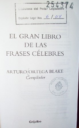 El gran libro de las frases célebres