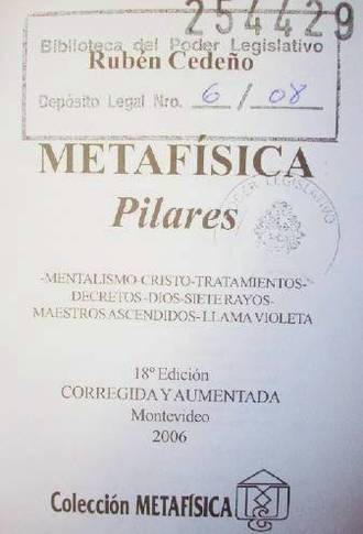 Metafísica : pilares