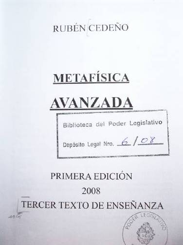 Metafísica avanzada