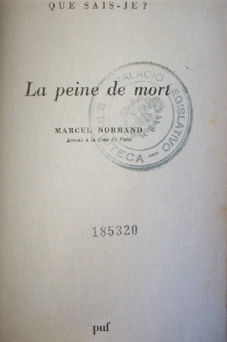 La Peine de mort