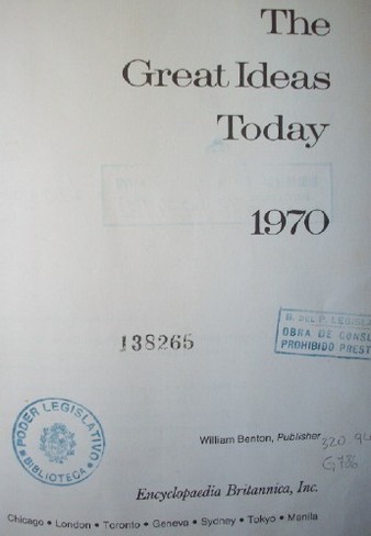 The great ideas today : 1970