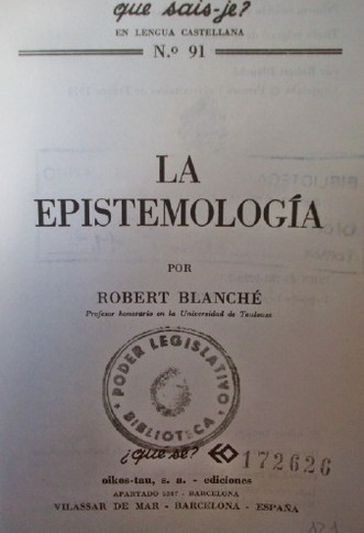 La epistemología