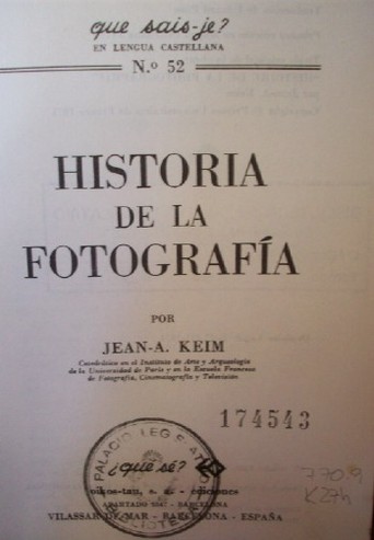 Historia de la fotografía