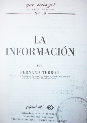 La información