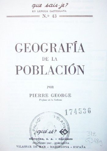 Geografía de la población