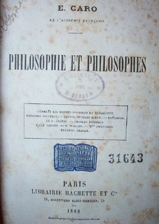 Philosophie et philosophes