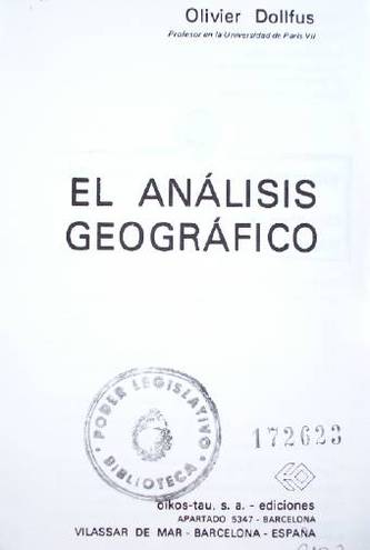 El análisis geográfico