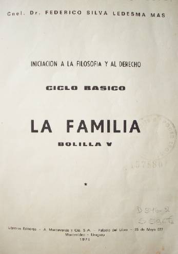 La familia : bolilla V