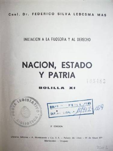 Nación, Estado y Patria