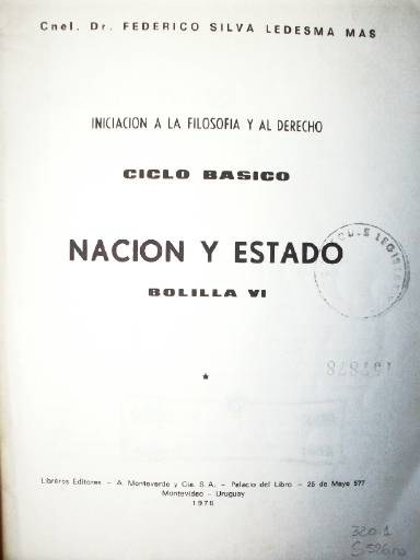 Nación y Estado