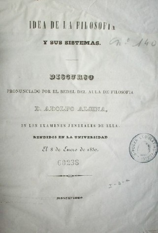 Idea de la filosofía y sus sistemas