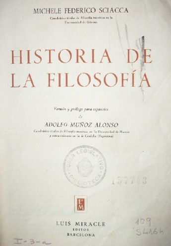 Historia de la filosofía