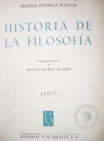 Historia de la filosofía