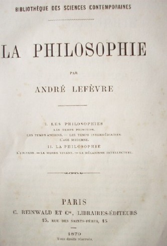 La philosophie