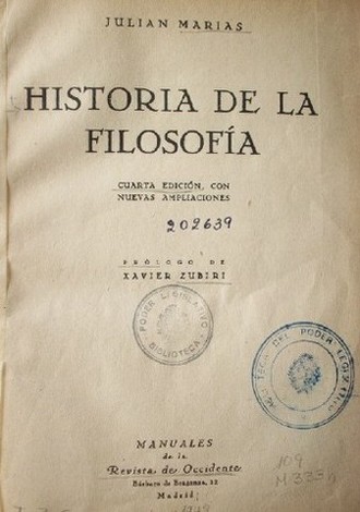 Historia de la filosofía