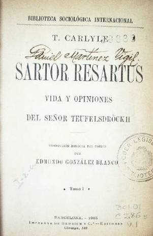 Sartor Resartus