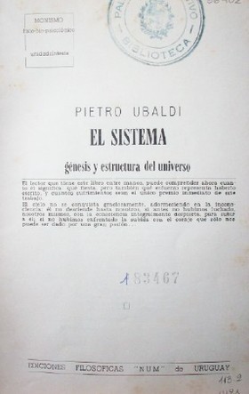 El sistema : génesis y estructura del universo