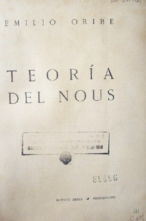 Teoría del nous