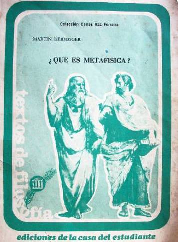 ¿Qué es metafísica?